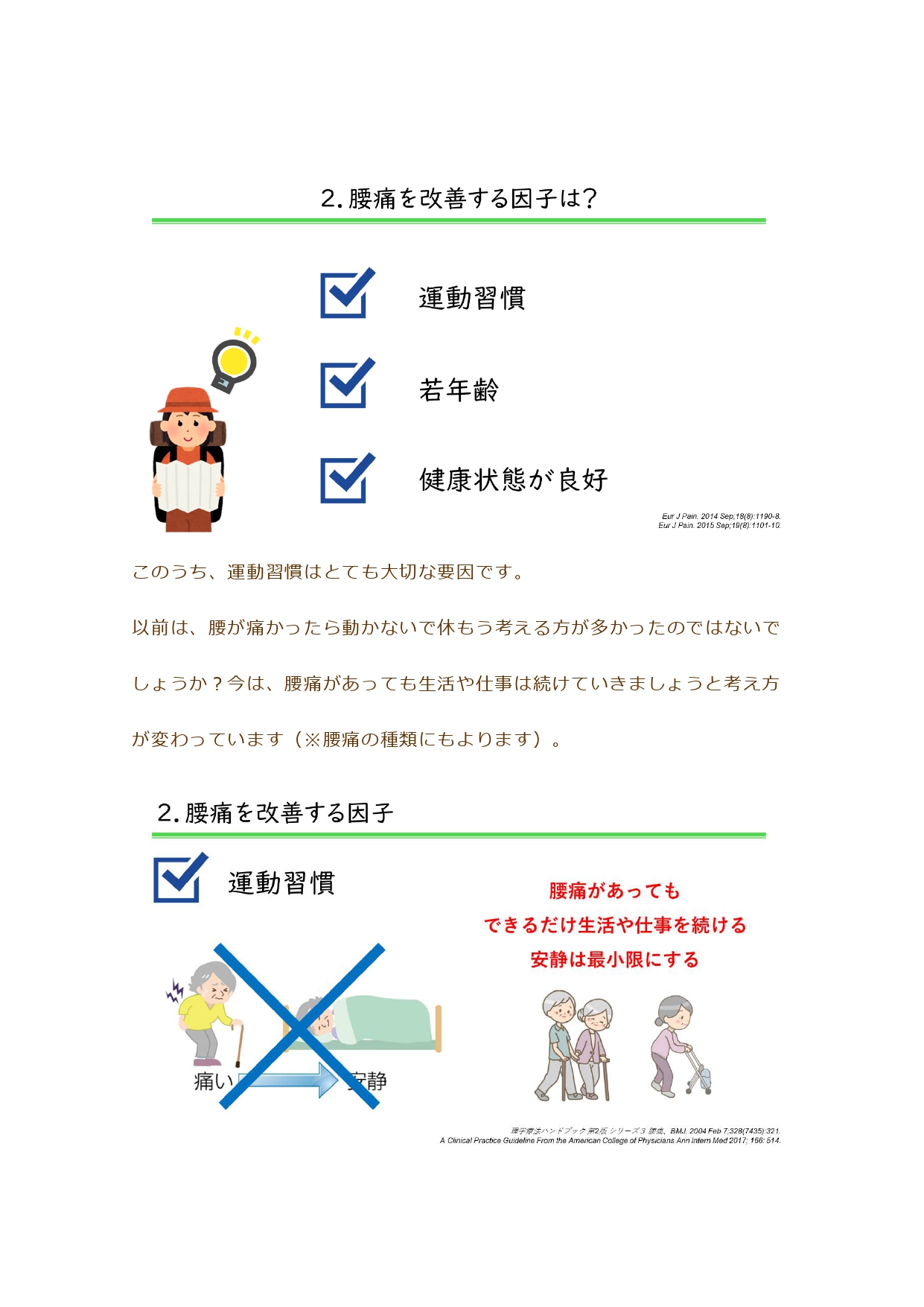 腰痛あれこれ
