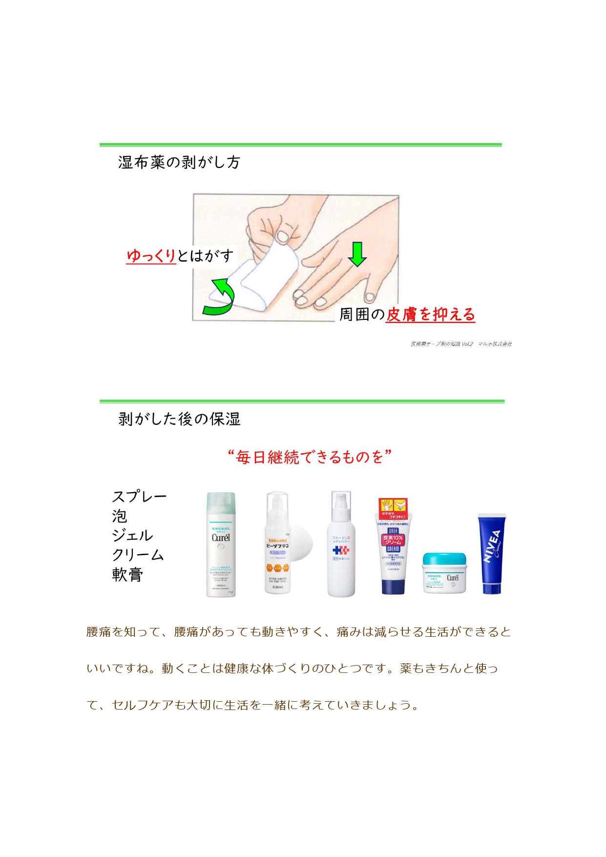腰痛あれこれ